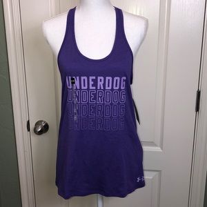 New Under Armour Heat Gear Purple Tank Top size M